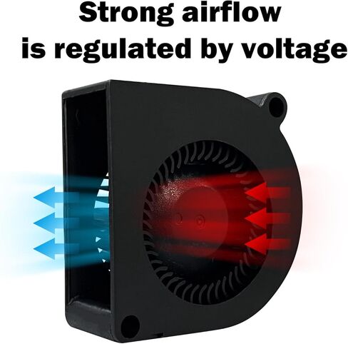 مروحة 2pcs بدون فرش لـ Kobra S1 Ball Bearing Fan Fan DC 24V 5020 Prouder Hotend Heat Deat Fan مروحة تبريد محورية لـ anycubic 3D Excessories in Kuwait