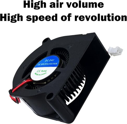 مروحة 2pcs بدون فرش لـ Kobra S1 Ball Bearing Fan Fan DC 24V 5020 Prouder Hotend Heat Deat Fan مروحة تبريد محورية لـ anycubic 3D Excessories in Kuwait