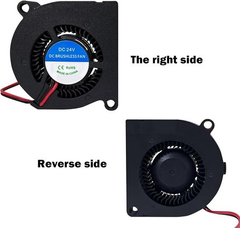 مروحة 2pcs بدون فرش لـ Kobra S1 Ball Bearing Fan Fan DC 24V 5020 Prouder Hotend Heat Deat Fan مروحة تبريد محورية لـ anycubic 3D Excessories in Kuwait