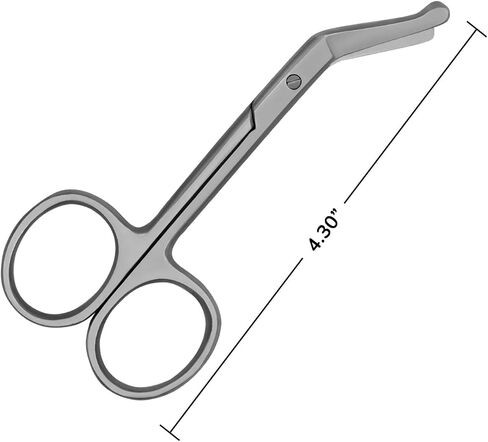 Ostomy Scissors, Stainless Steel, Straight, 4.3 x 2.1 Inch in Saudi Arabia