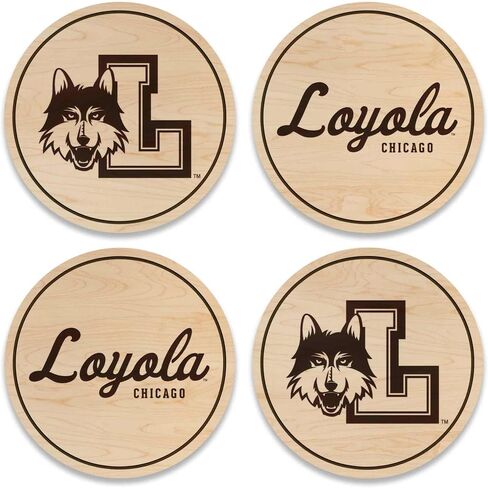 Purdue Boilermakers Wooden Coaster Set - Maple Wood - Officially Licensed Product - 4-Pack in Kuwait