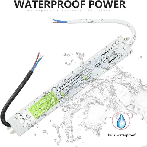 90-250V AC TO DC 24V 30W 1.25A إضاءة محول LED محول محول الألومنيوم IP67 Outdoor مقاوم للماء مزود الطاقة in Kuwait