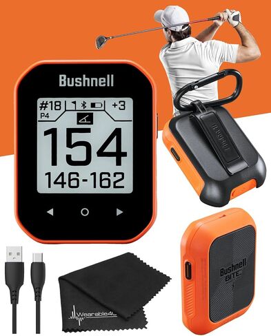 Wearable4U - Bushnell Phantom 3 GPS Rangefinder Blue with BITE Magnetic Mount and GreenView with Lens Cleaning Cloth Bundle in Saudi Arabia