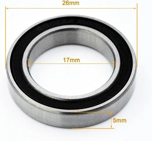 10pcs 6800 6801 6802 6803 6804 6805 6806 6807 6808 6809 6810 2RS Bearing 6800RS 6801RS Thin Deep Groove Bearings (6803-2rs 17x26x5mm) in Saudi Arabia