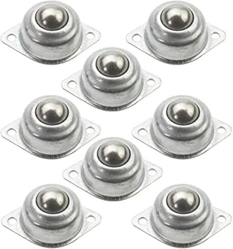 4pcs دوران كرة الدوران العالمي عجلات العجلة 1/2 بوصة نقل بكرة أسطوانة مثبتة على النقل (4pcs نايلون) in Saudi Arabia