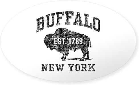 CafePress Buffalo New York Oval Car Bumper Sticker in Saudi Arabia