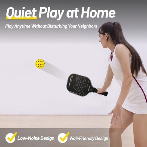 Silent Pickleball Balls - Quiet Practice for Indoor & Outdoor | Pro Foam, 40 Holes | Real Feel Like Traditional Pickleballs | USAPA Standard Bounce | 4-Pack + Bonus Mesh Bag in Saudi Arabia