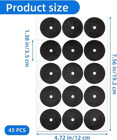 3 Sheets 45 PCS Pool Table Spot Dot Stickers Black Pool Table Marker Dots on Felt Billiard Spot Position Stickers Billiard Point Sticker Patch Sticker Snooker Spots for Pools Billiards Tables in Saudi Arabia