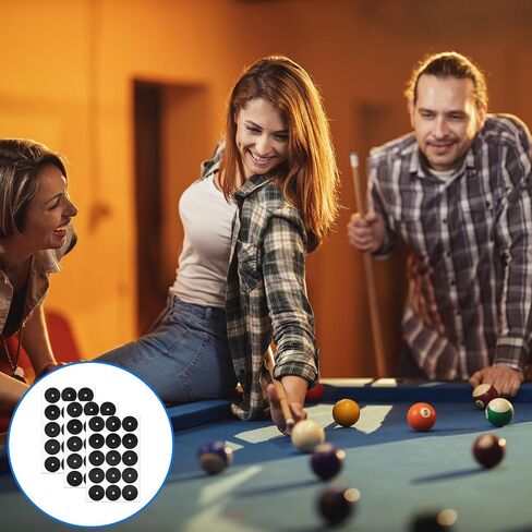3 Sheets 45 PCS Pool Table Spot Dot Stickers Black Pool Table Marker Dots on Felt Billiard Spot Position Stickers Billiard Point Sticker Patch Sticker Snooker Spots for Pools Billiards Tables in Saudi Arabia
