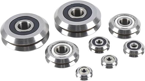 1 PCS W3 12x45.72x15.88mm 90° W-Type Groove Bearing Spring Machine Pulley straightening Guide Roller Bearing in Saudi Arabia