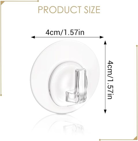 30pcs خطاف خطاف لاصق صافي ، 22 رطل خطافات شديدة الجدار ، شماعات صغيرة من أكريليك صغيرة لزج شموع صافية لزجة معلقة لمكتب غرفة نوم الحمام في المنزل. in Saudi Arabia
