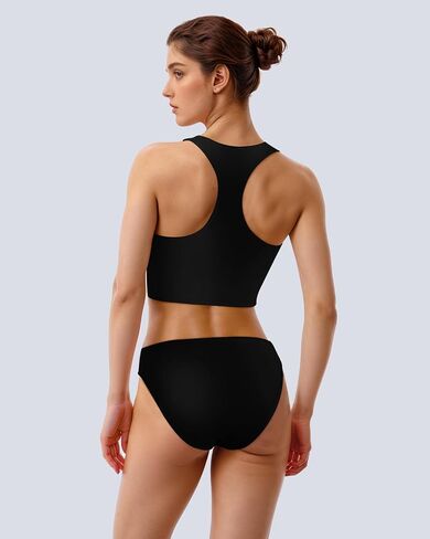 Period Swimwear Sporty Two Piece Swimsuit Menstrual Bathing Suits Backless Top with Bikini Bottom for Teen Girls in Saudi Arabia