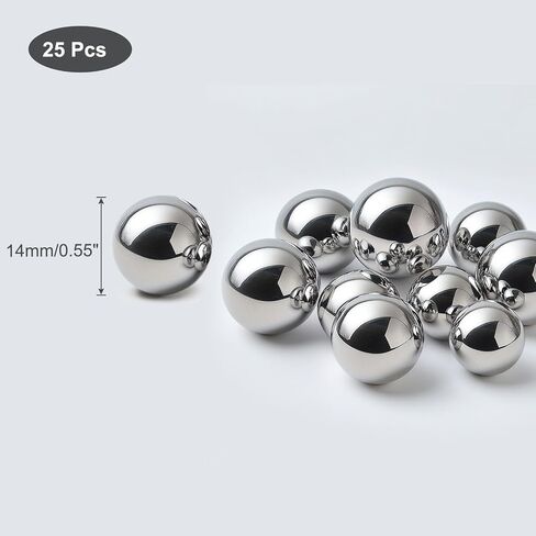 25 حزمة 15 مم كرات محمل 304 كرات الدقة الفولاذ المقاوم للصدأ G100 ， 15 مم/أبريل. in Kuwait