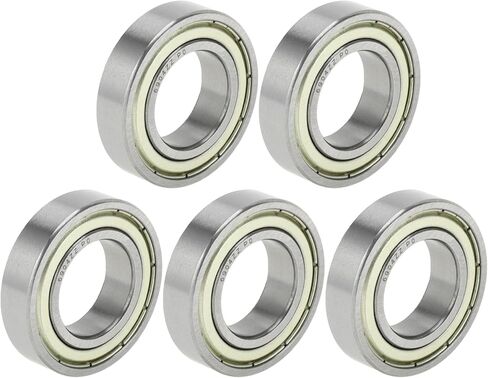 Acropix 6904zz Bear Deep Groove Ball Bearings P0 20x37x9mm محامل مشحمة مزدوجة Silver Silver Scooter Skater Wheel - حزمة 5 in Saudi Arabia