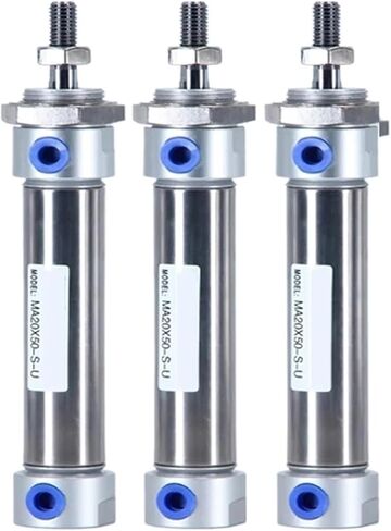 1pcs MA 16 20 25 32 40 Flat-end Type Pneumatic Cylinder Stroke 25 50 100 125 150 200 mm Stainless Steel Double Action Mini Air(ST 60mm,Bore 32mm) in Saudi Arabia