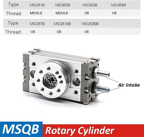 الأسطوانة الدوارة الهوائية msqb أسطوانة قابلة للتعديل Rotary 0-190 ° درجة MSQB10A MSQB20A MSQB30A MSQB50A MSQB20R MSQB30R (MSQB-20R) in Saudi Arabia