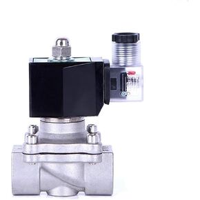DN10 3/8 "12V 110V 220V 24V صمام الملف اللولبي الكهربائي للغاز للمياه للفولاذ المقاوم للصدأ (BSP ، 230VAC-Viton-Seal) in Saudi Arabia