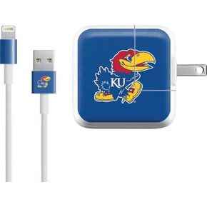 Skinit Sched شارات أخرى متوافقة مع iPad Charger (10W USB) - College College Kansas Jayhawks Mascot Outline Design in Saudi Arabia