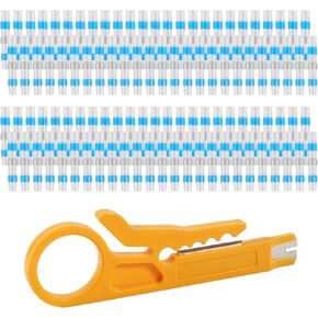 100pcs AWG 22-18 موصلات بعقب التقلص الحراري الموصلات سلك لحام سلك سلك موصل لصق الأنبوب المقاوم للماء للموصل in Kuwait