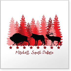 CafePress Mt. Rushmore South Dakota Sticker Square Bumper Sticker Car Decal in Saudi Arabia