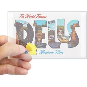 CafePress Dells Wisconsin Greetings Rectangle Bumper Sticker Car Decal in Saudi Arabia