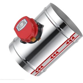 80-125mm Stainless Steel air damer air Duct Damper 220V air Valve(24v,80MM) in Saudi Arabia