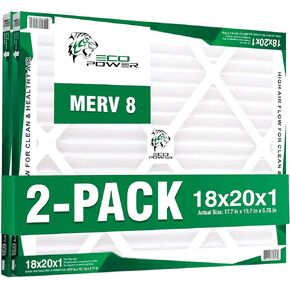 20x25x1 Air Filter MERV 8 (2-Pack) - Pleated Air Conditioner HVAC AC Furnace Air Filters Replacement, SB12698 (20x25x1 2-pack) in Kuwait