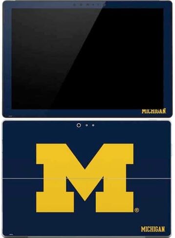 Skinit Skinit Tablet Skiner مع Surface Pro 4 - تصميم شعار Michigan M المرخص رسميًا in Saudi Arabia