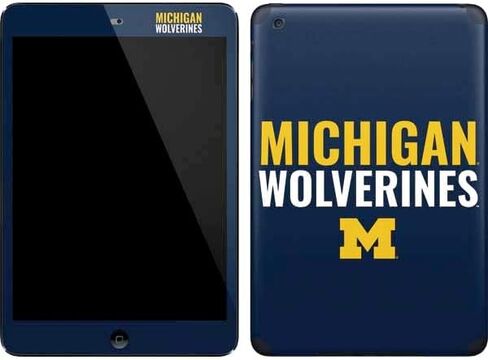 Skinit Skinit Tablet Skin متوافق مع iPad Mini (1st & 2nd Gen) - كلية ميشيغان ولفيرين Michigan Wolverines مرخصة رسميًا in Saudi Arabia