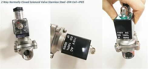 DN10 3/8" 12v 110v 220v 24v Water Gas Electric Solenoid Valve for Water Stainless Steel(Bsp,230VAC-VITON-SEAL) in Saudi Arabia