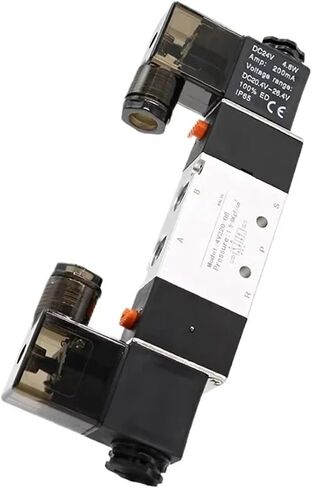 4V120-06 4V220-08 4V320-10 4V420-15 Pneumatic Solenoid Valves 5/2 Way Valve Port Single Coil DC24V AC220V(4V330C-10 DC24V) in Saudi Arabia