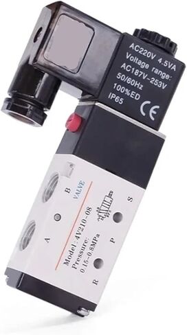 4V210-08 4V310-10 4V410-15 Pneumatic Electric Solenoid Valve Directional Control Magnetic Valve 24V 220V(4v130e-06,DC24) in Saudi Arabia