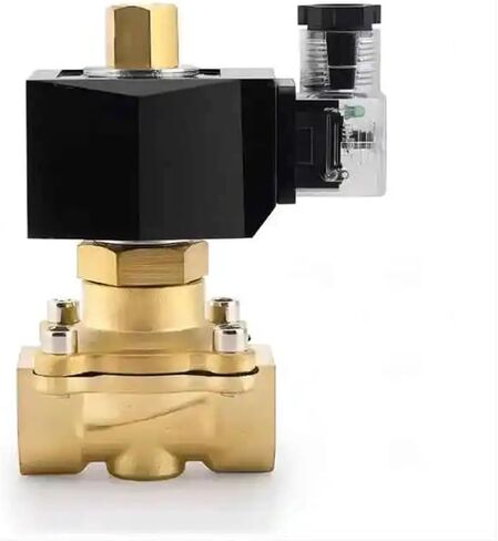 1-1/4 inch Brass Normally Open Solenoid Valve 220V 12V 24V Direct Acting Waterproof Solenoid Valve with LED Light G Thread(AC24V) in Saudi Arabia