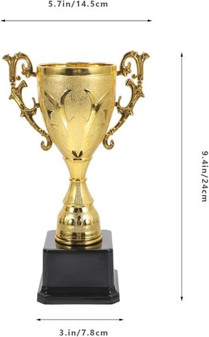جائزة Golden Trophy Cup 9 Inch Trophies Star Award البلاستيك المركز الأول للبطولة الرياضية ، حفل توزيع الجوائز ، الاحتفال بالحفلات ، المكافأة ، الجائزة الفائزة in Kuwait