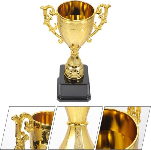 جائزة Golden Trophy Cup 9 Inch Trophies Star Award البلاستيك المركز الأول للبطولة الرياضية ، حفل توزيع الجوائز ، الاحتفال بالحفلات ، المكافأة ، الجائزة الفائزة in Kuwait