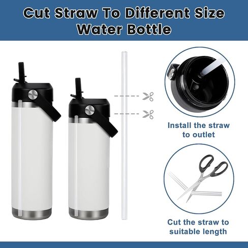 Straw Lid for Yeti Rambler 12 18 26 36 64 oz, Replacement Lids with Straws and Flexible Handle for Yeti Rambler Bottle, Sports Water Bottle Straw Cap in Saudi Arabia