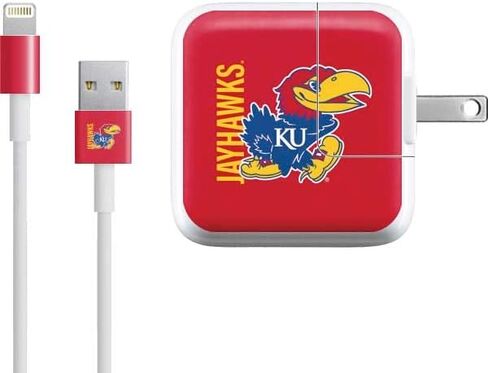 Skinit Decal Other Skin Compatible with iPad Charger (10W USB) - Officially Licensed College Jayhawks KU Design in Saudi Arabia