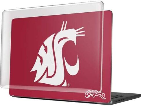 Skinit Case + Skin Compatible with MacBook Pro 14in (2021) - Officially Licensed Washington State Cougars Logo Design in Saudi Arabia