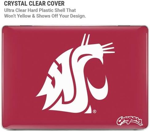 Skinit Case + Skin Compatible with MacBook Pro 14in (2021) - Officially Licensed Washington State Cougars Logo Design in Saudi Arabia