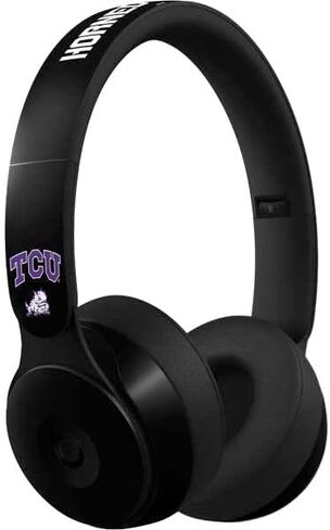 Skinit Skinit Audio Audio Skin متوافق مع Beats Solo Pro - تصميم شعار TCU Christian University TCU Horned Horned in Kuwait