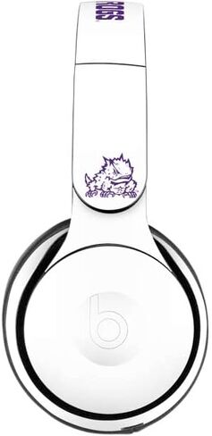 Skinit Skinit Audio Audio Skin متوافق مع Beats Solo Pro - تصميم شعار TCU Christian University TCU Horned Horned in Kuwait