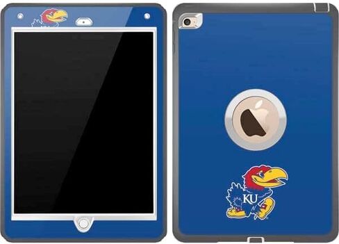 Skinit Skinit Skin Compatible مع Otterbox Defender iPad Air 2 - College College Kansas Jayhawks Mascot Outline Design in Saudi Arabia