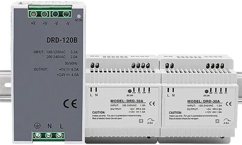 إمدادات الطاقة المزدوجة لتبديل الإخراج 30W 60W 100W 120W 5V 12V 24V AC DC LED مزود طاقة AC DC المثبت على السكك الحديدية (12V 24V ، 100W) in Kuwait