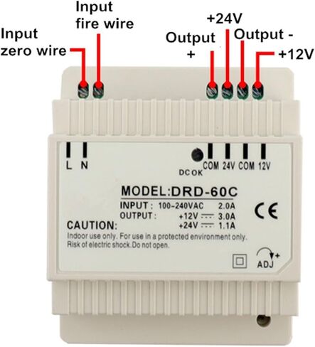إمدادات الطاقة المزدوجة لتبديل الإخراج 30W 60W 100W 120W 5V 12V 24V AC DC LED مزود طاقة AC DC المثبت على السكك الحديدية (12V 24V ، 100W) in Kuwait