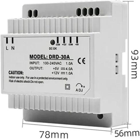 إمدادات الطاقة المزدوجة لتبديل الإخراج 30W 60W 100W 120W 5V 12V 24V AC DC LED مزود طاقة AC DC المثبت على السكك الحديدية (12V 24V ، 100W) in Kuwait