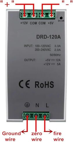 إمدادات الطاقة المزدوجة لتبديل الإخراج 30W 60W 100W 120W 5V 12V 24V AC DC LED مزود طاقة AC DC المثبت على السكك الحديدية (12V 24V ، 100W) in Kuwait