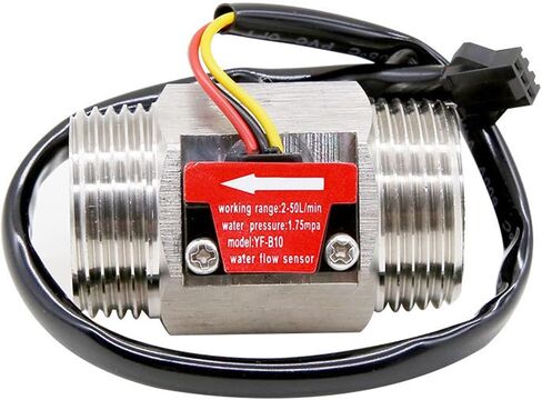 1/2" 3/4" 1" 2" DC 5-18V Water Flow Sensor Stainless Steel Flow Sensor Water Control Liquid Sensor Switch(36895) in Saudi Arabia
