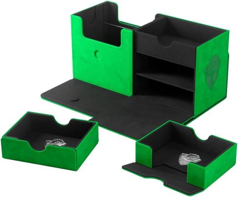 GameGenic The Academic 133+ XL Premium Deck Box | تخزين بطاقة مزدوجة الأكمام | حامي لعبة بطاقة عالية الجودة | يحمل ما يصل إلى 122 بطاقة بالإضافة إلى إكسسوارات اللعبة | لون اختيار المجتمع | صنع in Saudi Arabia