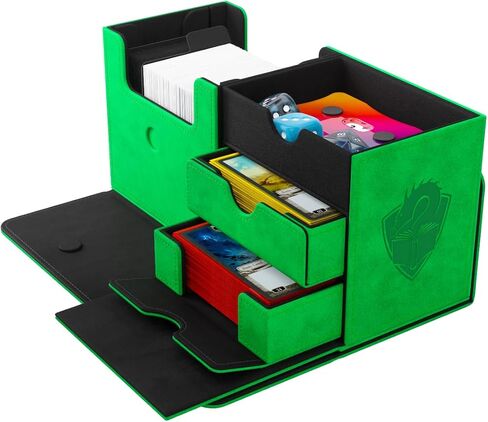 GameGenic The Academic 133+ XL Premium Deck Box | تخزين بطاقة مزدوجة الأكمام | حامي لعبة بطاقة عالية الجودة | يحمل ما يصل إلى 122 بطاقة بالإضافة إلى إكسسوارات اللعبة | لون اختيار المجتمع | صنع in Saudi Arabia