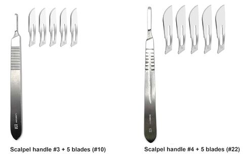 25 Piece Dissecting Kit Including Scissors, Forceps, Scalpel, Teasing Needle, and Probe in Plastic Case for Anatomy Lab, Biology, Medical Students, and General Dissection in Saudi Arabia